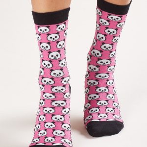 Pink Pandas Ladies Socks