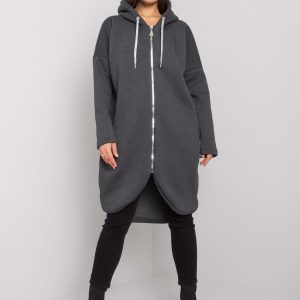 Graphite long sweatshirt for women Tabby