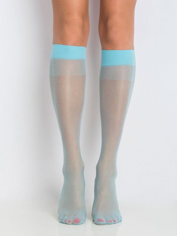 Light blue knee socks