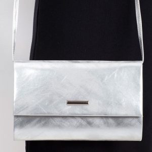 Silver eco leather mailcase