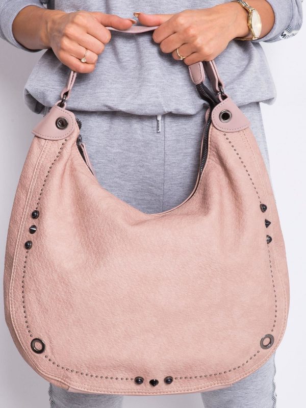 Dirty pink hobo bag