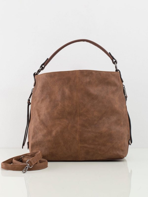 Brown eco-leather bag