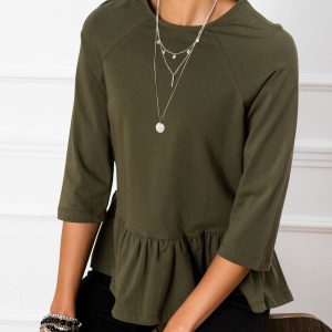 Khaki blouse Simone