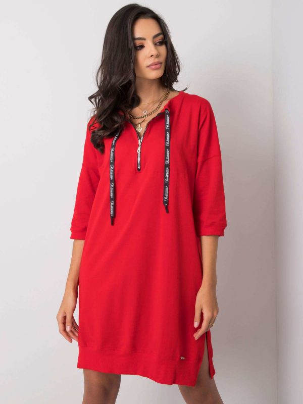 Earnestine Red Casual Dress