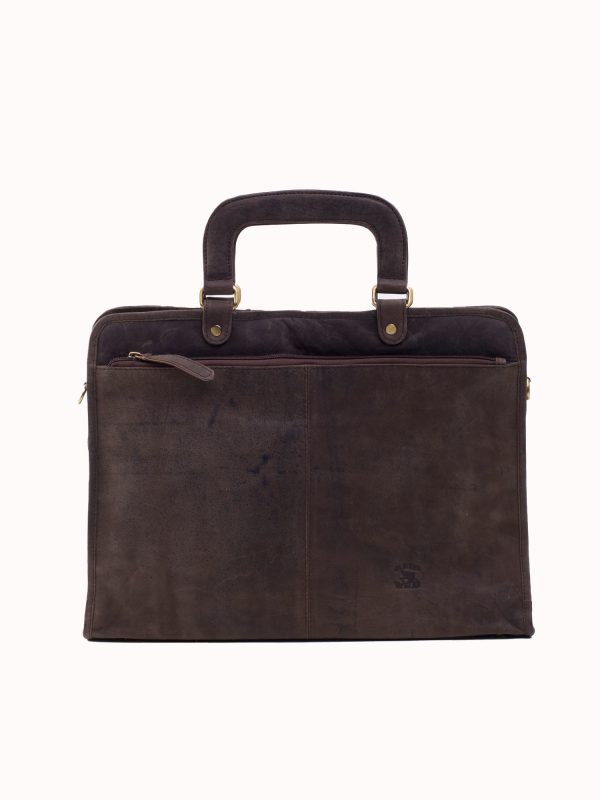 Dark Brown Leather Men's Bag