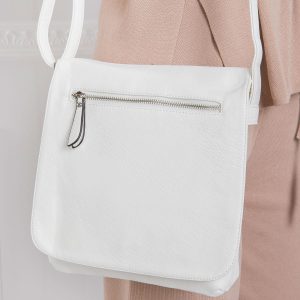 Women's White Messenger