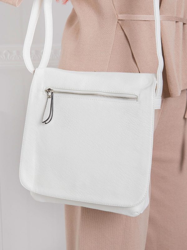 Women's White Messenger