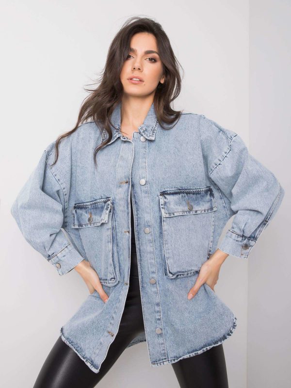 Betsy RUE PARIS light blue denim shirt