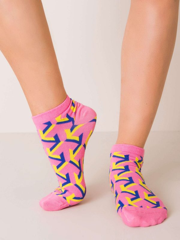 Pink women's socks