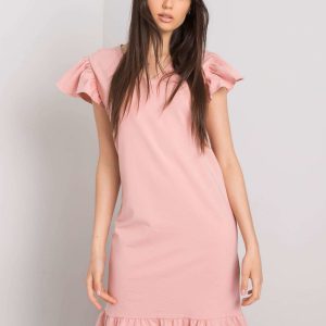 Candace Pale Pink Ruffle Dress