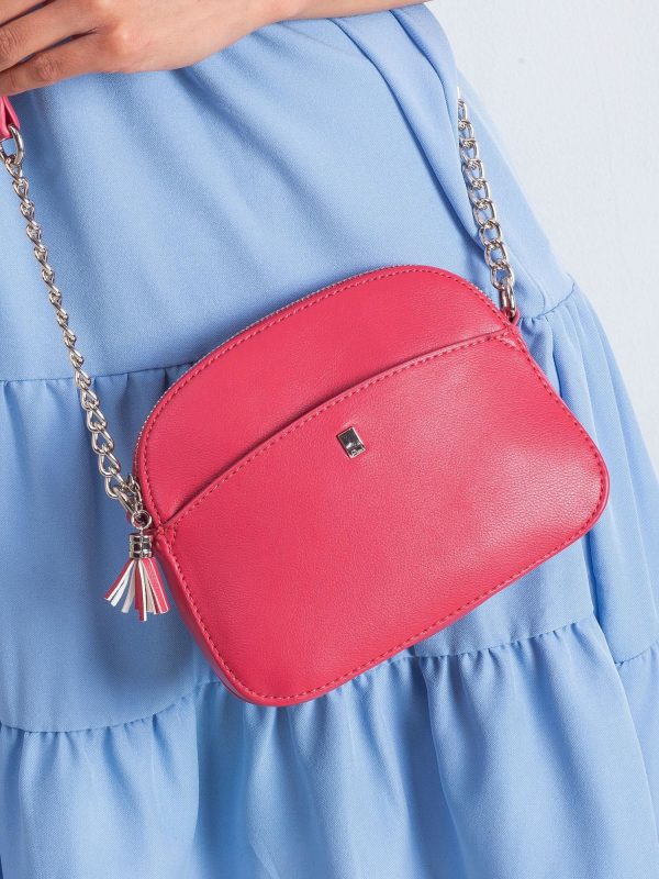 Women's Raspberry Handbag made of eco-leather