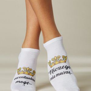 Women's short socks with print