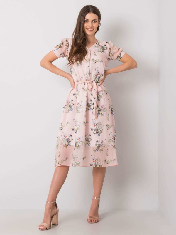 Pale pink dress with flowers Piacenza