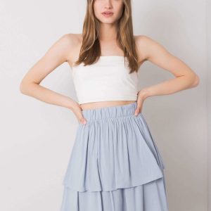 Light blue skirt with flounce Eden SUBLEVEL