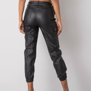 Black Blakely eco-leather joggers