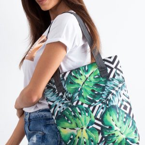 Green Leaf Printed Bag