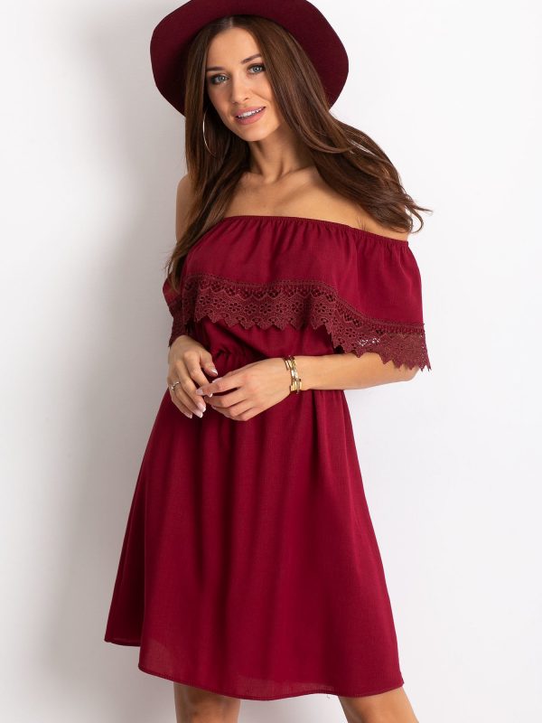 Burgundy dress Serenity