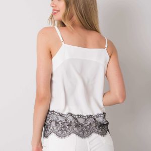 White and black Aldonne top