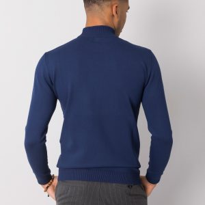 Thiago LIWALI Men's Dark Blue Turtleneck Sweater