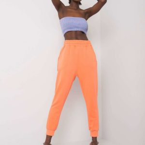 Orange Clancy Cotton Sweatpants