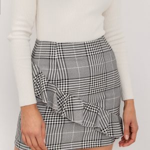 BSL Grey Plaid Skirt