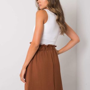 Brown skirt with pockets Cathi