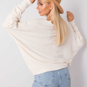 Ecru oversized sweater Preston SUBLEVEL