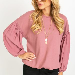 RUE PARIS Pink Lisbon Blouse