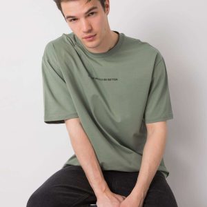 Khaki t-shirt for men with the inscription LIWALI