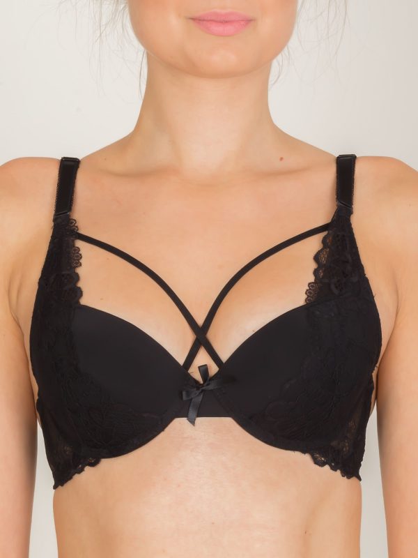 INTIMIDAO Black Lace Push Up Bra