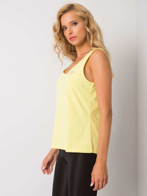 Yellow women's top Teliana FOR FITNESS