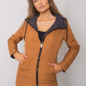 Black and brown Cambria double-sided jacket