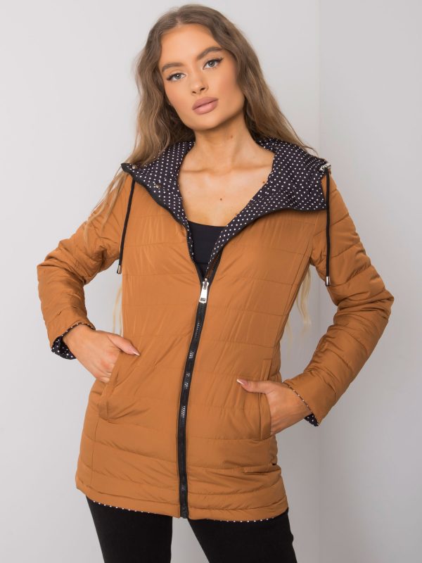 Black and brown Cambria double-sided jacket