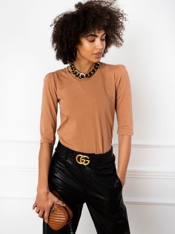 Remmy light brown blouse