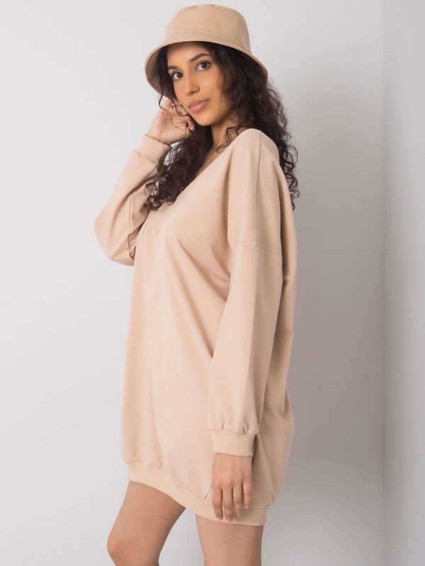 Beige casual dress Cameron