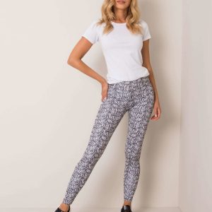 White & Black Missy Leggings