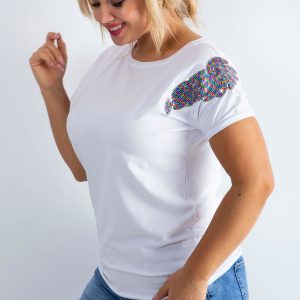 White T-shirt Magically PLUS SIZE