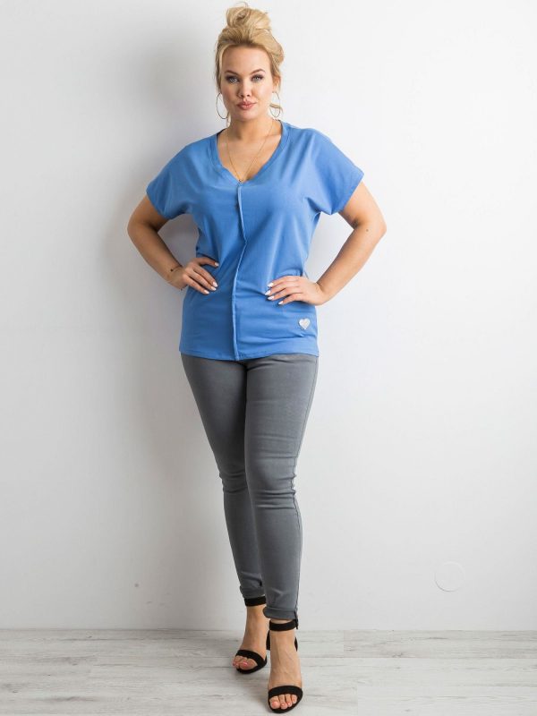 Blue T-shirt PLUS SIZE