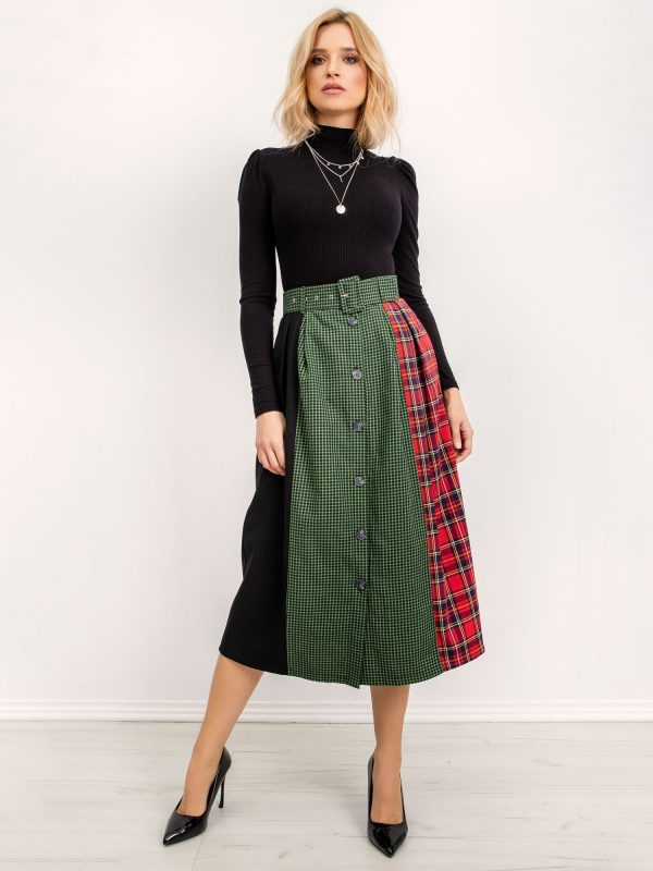 BSL Colorful Plaid Skirt