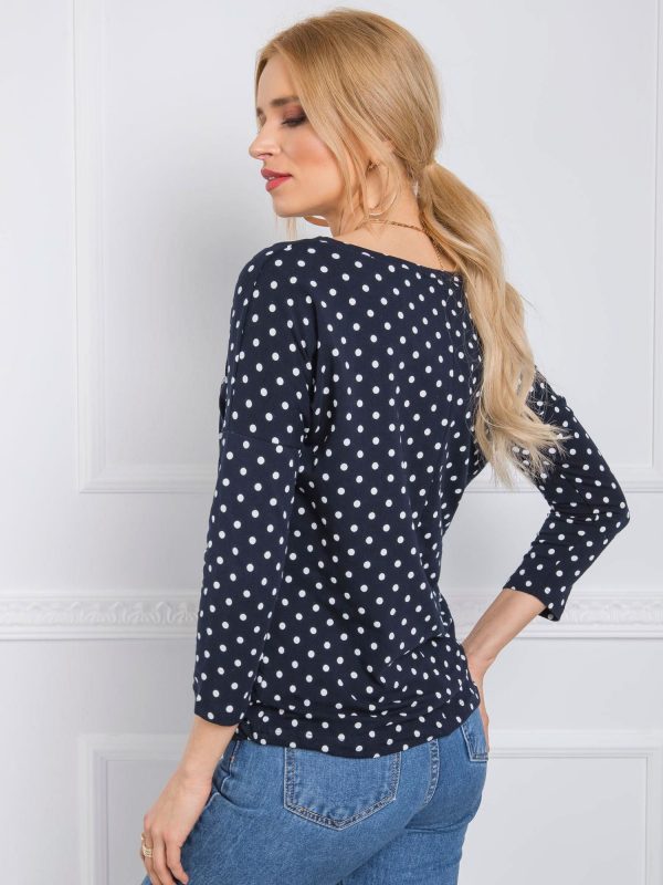 Navy blue blouse Jennifer RUE PARIS