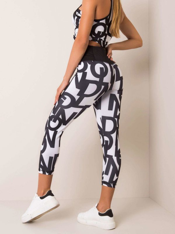 Black and white leggings Avril FOR FITNESS