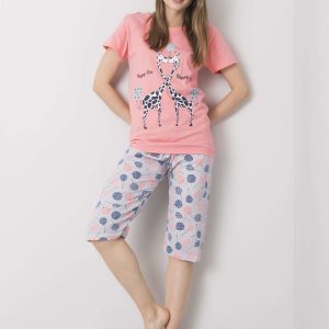 Coral Cotton Sleeping Set