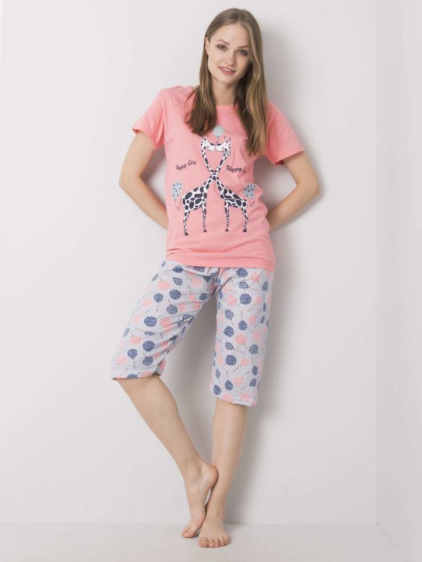 Coral Cotton Sleeping Set