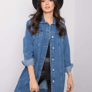 Naomi RUE PARIS blue denim shirt