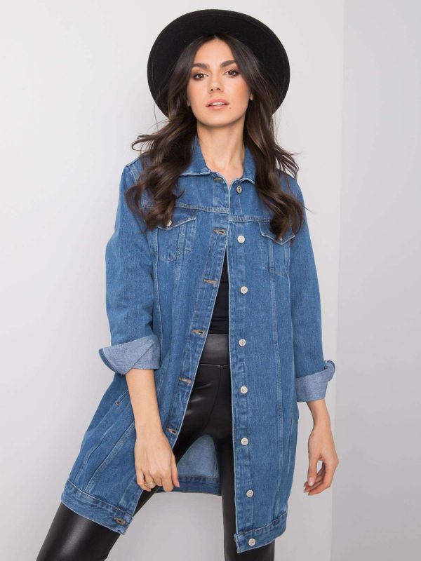 Naomi RUE PARIS blue denim shirt