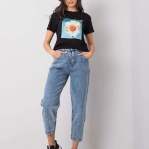 Blue mom jeans Hazel RUE PARIS