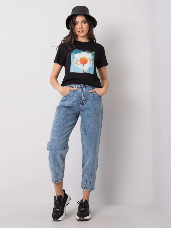 Blue mom jeans Hazel RUE PARIS