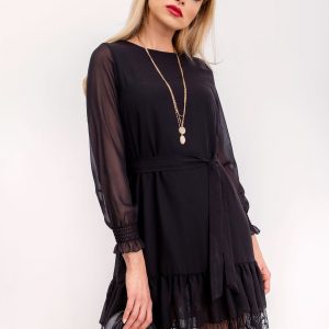 RUE PARIS Black dress Carmen