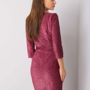 Juana's burgundy dress