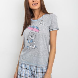 Grey Blue Women's Pyjamas